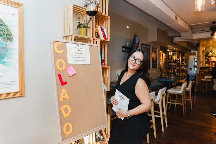 Guests introducing themselves at the first Colado Latino Network event in Baltimore